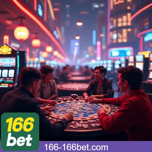 Visual apresentando slots populares da 166BET com jackpots progressivos e oportunidades de ganhos altos.